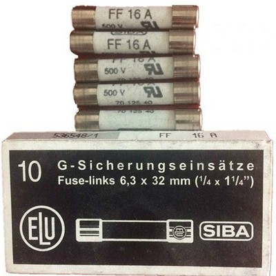 10PC New   FF16A 7012540 16A 500V 6.3*32mm Fast Quick Blow Fuse  #cv