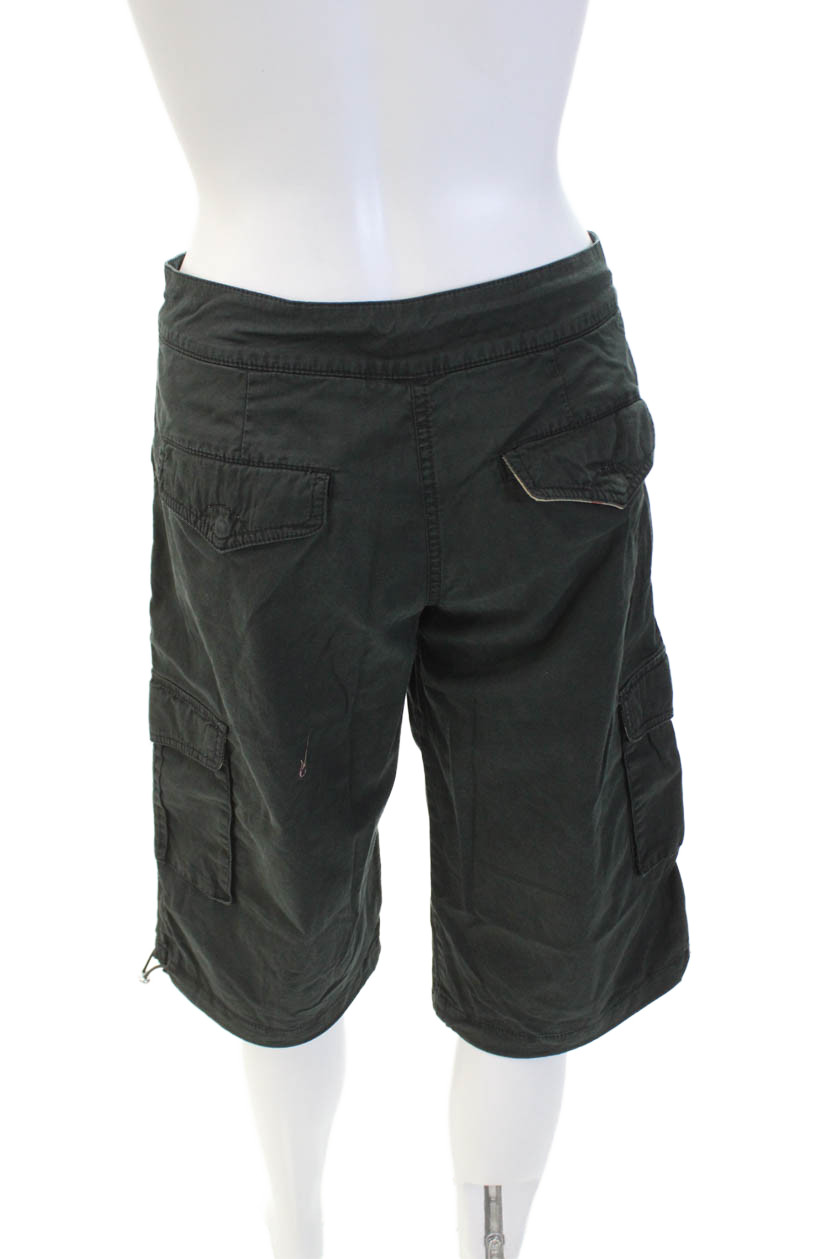 Burberry London Womens Cotton Lined Zip Button Casual Shorts Black Size 06 thumbnail 3