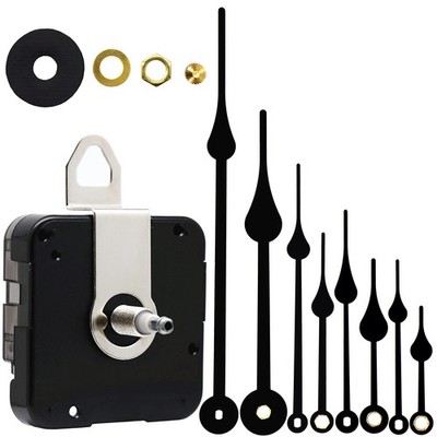 TIKROUND Quartz DIY Wall Clock Movement thread length 15/32 inch, Black