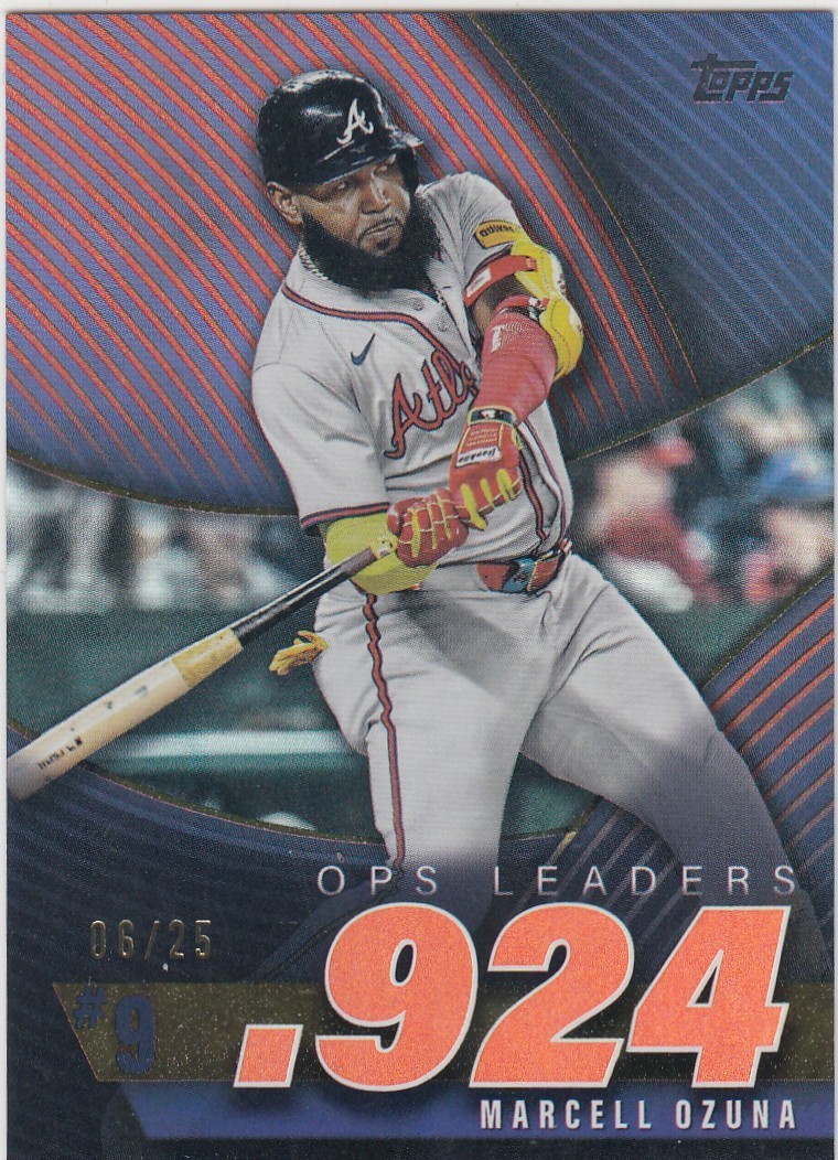 2025 Topps Series 2 Ops Best Marcell Ozuna #Ops -9 Orange Foil /25 ZT