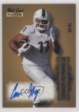 2022 Wild Card MATTE Gold - Blue Foil 16/25 Connor Heyward Rookie Auto RC 2zr. rookie card picture