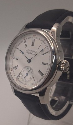 Waltham Vintage 6s Pocket Marriage Watch Conversion 40mm SS Wrist Watch c. 1898