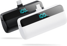  2-Pack Mini Portable Charger for Iphone 17/16 Series, Upgraded 5500Mah 3A PD F