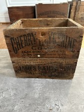 Vintage Apothecary Crate Cherry Glycerine James Bailey Baltimore1906 MedicineBox