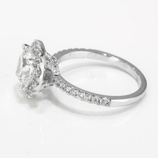 1 CT Affordable Diamond Engagement Ring Round Cut F/SI2 14K White Gold
