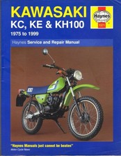 KAWASAKI KE100,KH100,EL,EX,KC100 COMPANION HAYNES MANUAL 1975-1999