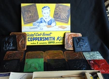 Vintage Cub Scout Coppersmith Kit 1956 Vintage Boy Scout BSA Copper Pictures
