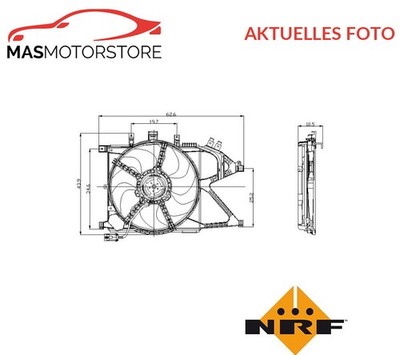 LÜFTER KÜHLERLÜFTER LÜFTERMOTOR NRF 47012 P FÜR OPEL CORSA C,COMBO,TIGRA