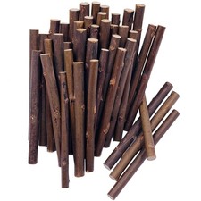 100 Pcs 10cm 0.2-0.3 Inch Diameter Wood Log Sticks for DIY Crafts wood