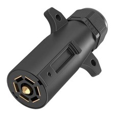 7 Pin Trailer Plug with Waterproof Seal, Trailer Side 7 Way 7 Way Trailer Plug