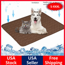 Dog Cooling Mat Pet Cooling Bed Summer Ice Pad Blanket for Dogs & Cats S- XXXL