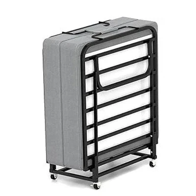 RVONOW Portable Folding Bed with Memory Foam Mattress Rollaway Cot Guest Bed Christmas