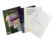 Intel 1993 Pentium Processor Performance Brief Product Lierature