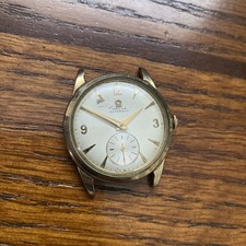 1954 Omega F-6262 Cal 344 Bumper Automatic 33mm 10K Gold Filled Watch Runs 🔥