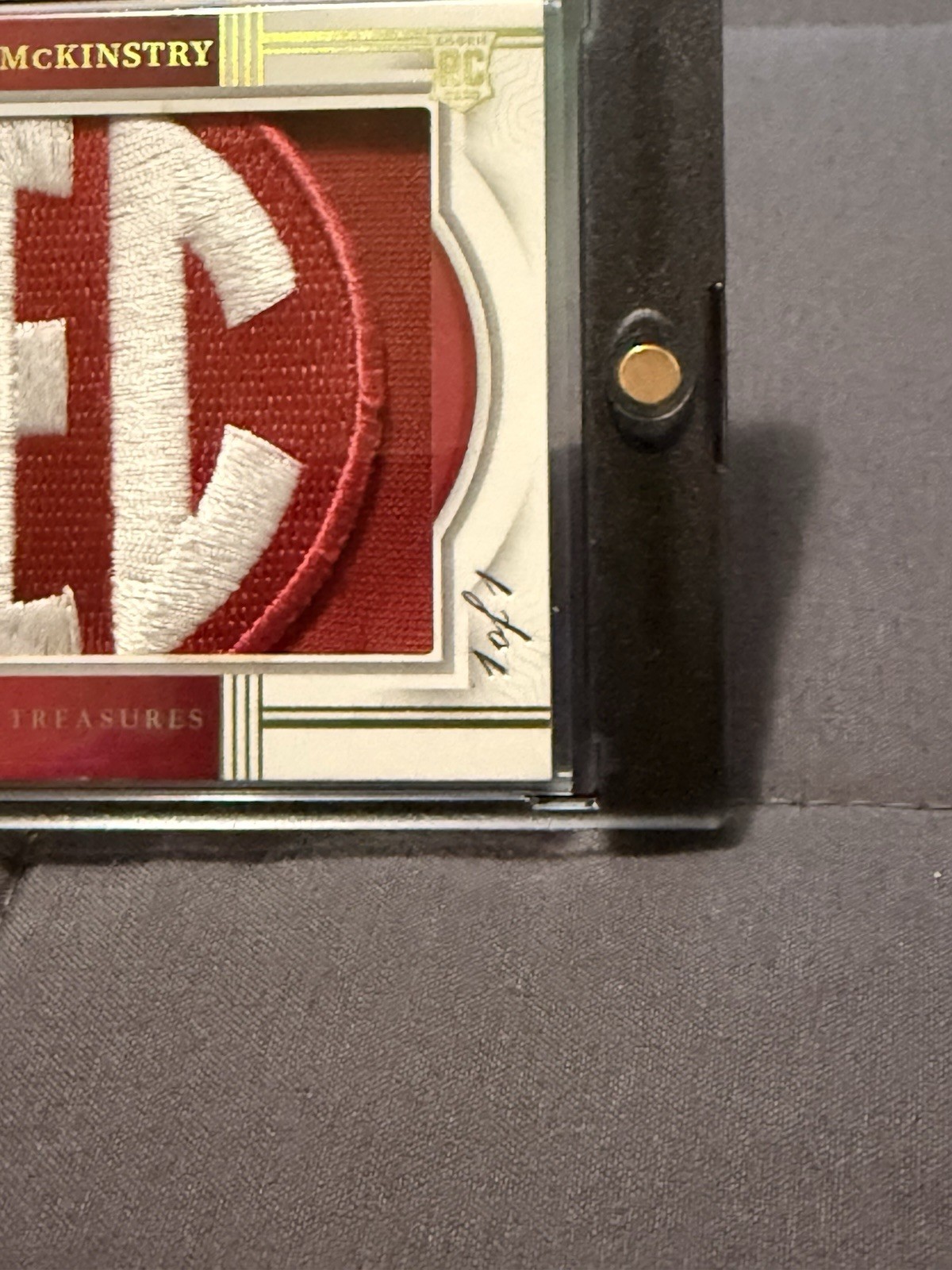 Kool Aid McKinstry 1/1 SEC Patch 2024 National Treasures Collegiate  view 3