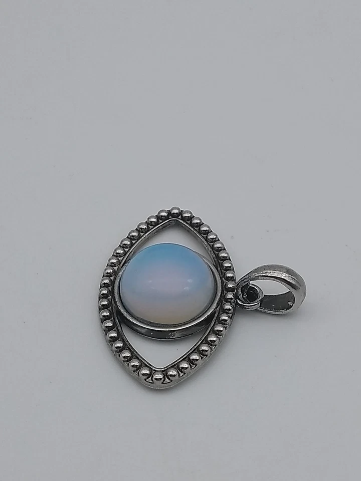 N1 Legierung Auge Charme Opalit Anhänger, antik Silber Farbe (Bleifrei, cadmiumf - Bild 4 von 4