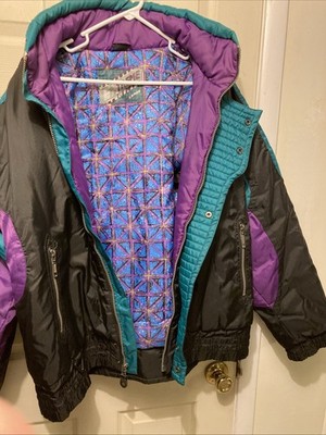 VTG Retro 80s Jacket Extreme Limit Mens Large New Purple And Blue Cold Weather