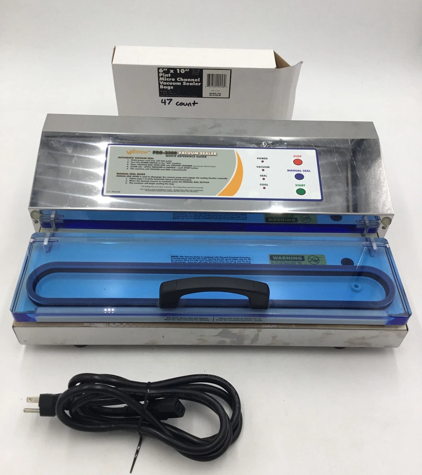 Weston Pro-2300 Professional Vacuum Sealer Stainless Steel Commercial Grade
Opens in a new window or