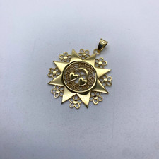CIONDOLO ARGENTO 925, la presentosa gioiello artigianale tipico d' Abruzzo P217
