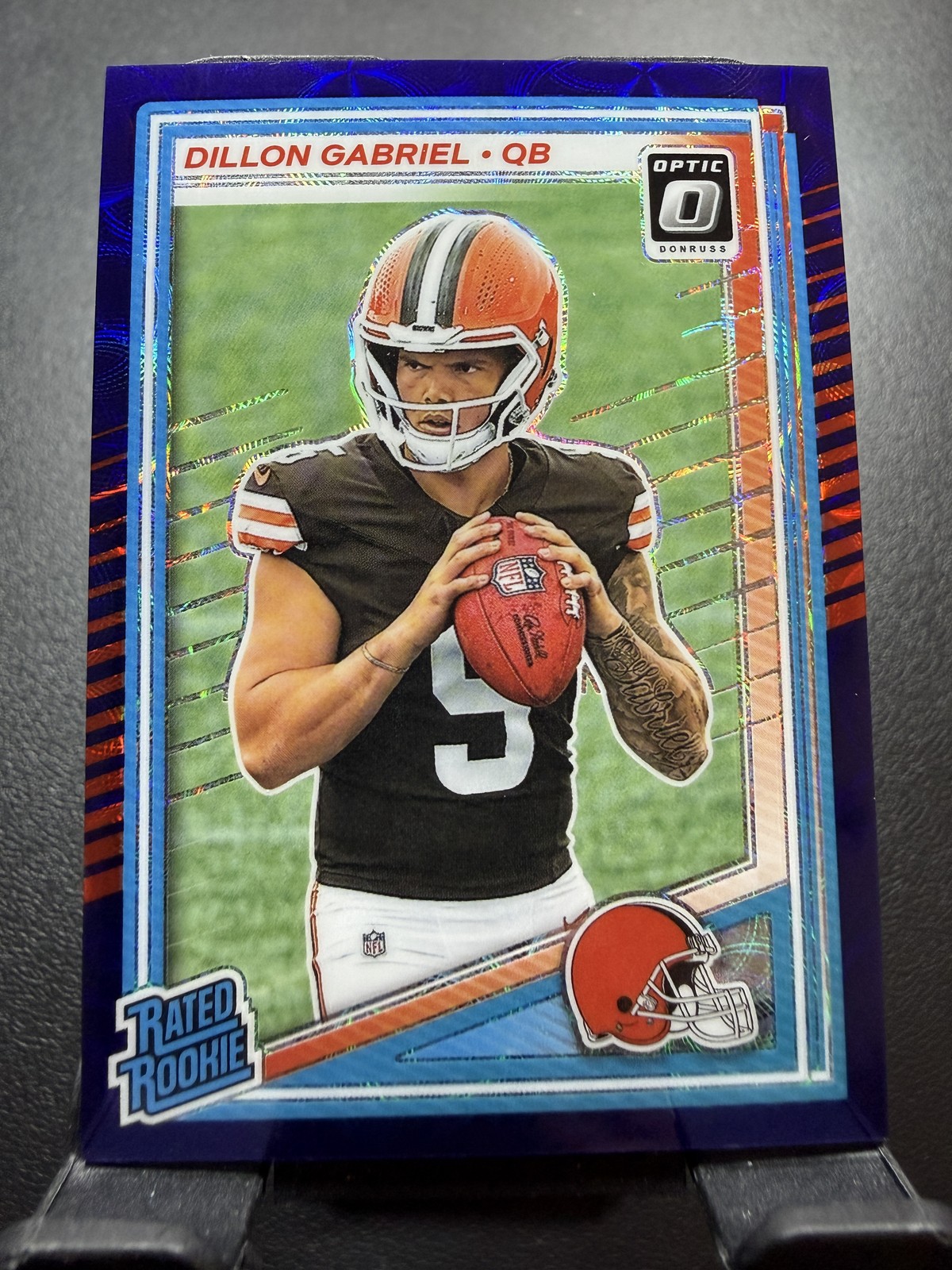 2025 Donruss Optic #263 Dillon Gabriel Purple Scope RC