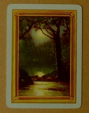 "SOLITUDE" - USPC CO. ANTIQUE VINTAGE USWN WIDE NAMED SWAP PLAYING CARD