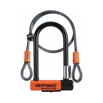 Kryptonite Evolution Mini-7 U-Lock w/ 4' Flex Cable (LKU03900)