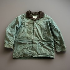 LL Bean Men s Chore Jacket VTG Sherpa Fleece Lined Barn Coat Canvas XL