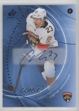 2025-26 Upper Deck SP Game Used Blue Auto Carter Verhaeghe #150 Auto 0c3