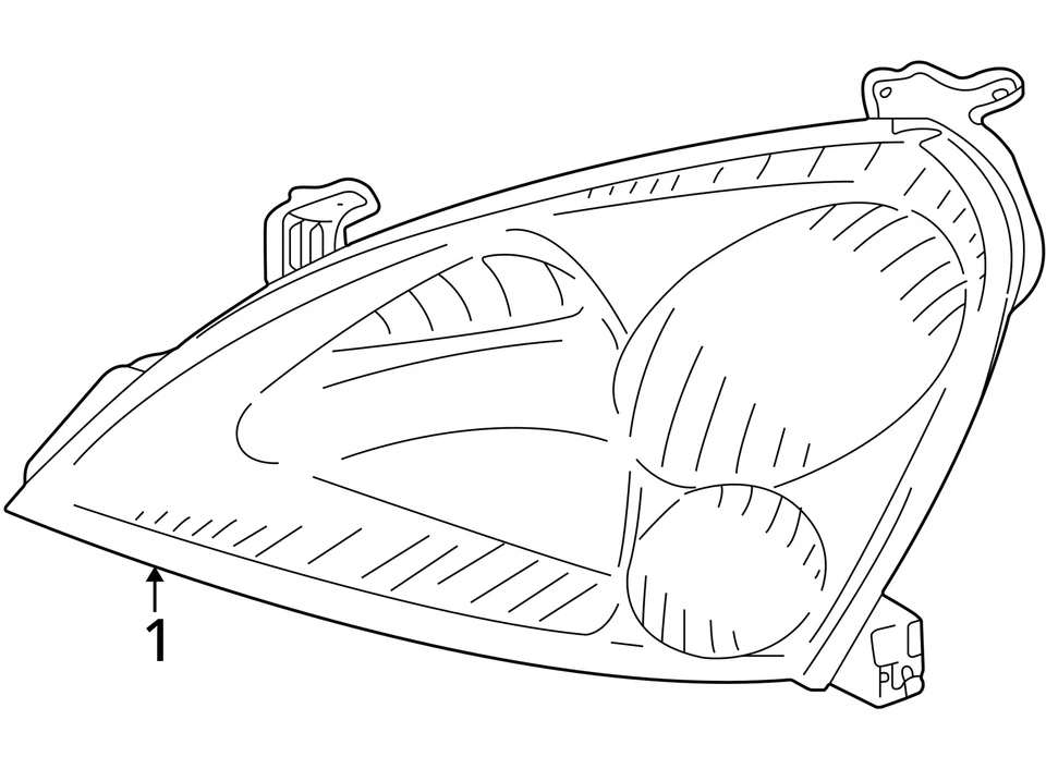 2002-2007 Suzuki Aerio пассажирский правый оригинальный передний фонарь фара лампа D0SPD - Изображение 4 из 4