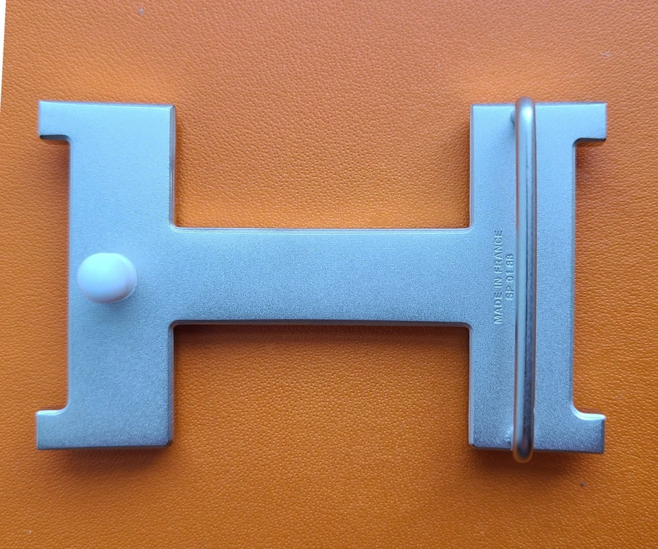 Hebilla de cinturón Constance cepillada plateada 38 mm H Foto 2 de 4