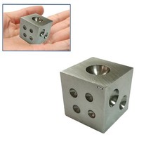 Mini Steel Dapping Block 1" x 1 Square Cube and Form Doming Jewelry Making Tool