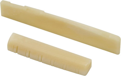 12 String Acoustic Bridge Guitar Unbleached Bone Saddle and Nut Made of