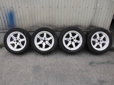 JDM RAYS TE37 VOLK RACING 15-inch aluminum wheels for 4Book MR2 SW20. No Tires