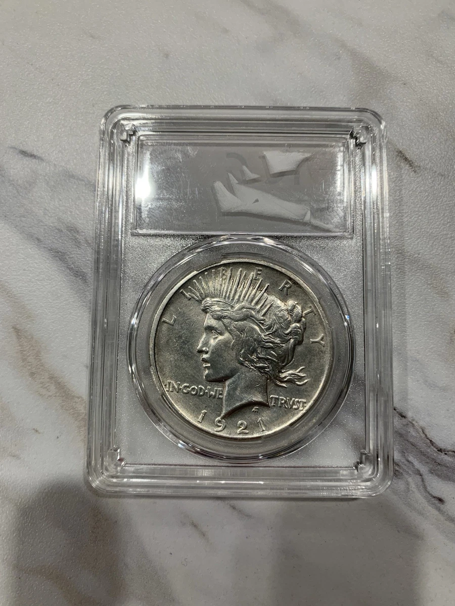 1921 Peace Dollar Restrike Coin - Silver Color, Original Size & Weight, Collectible