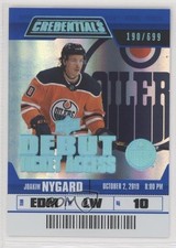 2019 Upper Deck Credentials Debut Ticket Access 190/699 Tier 2 Joakim Nygard 7l6