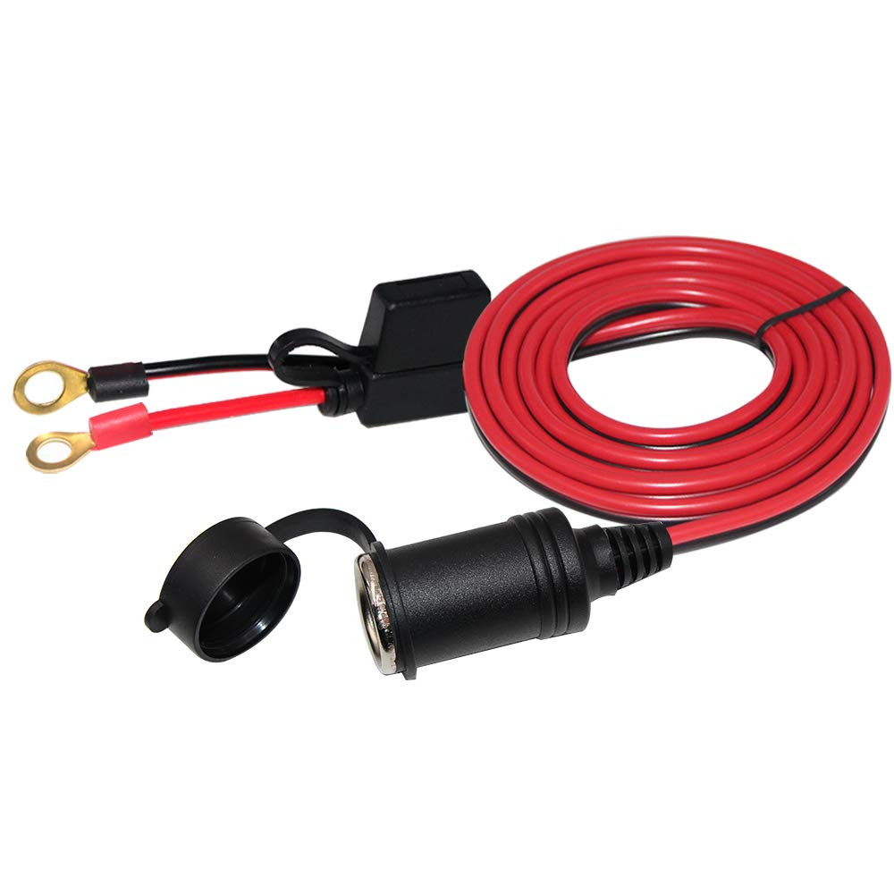 13FT 12V Female Cigarette Lighter Socket Battery Eyelet Ring Terminal 12volt ...