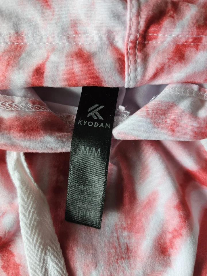 Blusa Kyodan Feminina Macia Vermelha Tie-Dye Com Capuz Manga Longa- Média- Roupa Ativa - Imagem 3 de 3