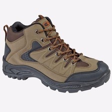 Mens Dek Ontario Rugged Outdoor Trekker Hiking Trail Walking Boots Brown