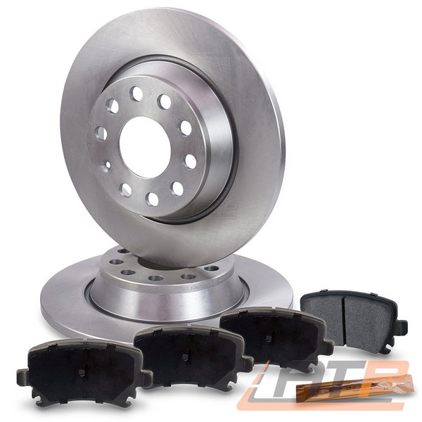 Bremsscheiben Voll Ø282 + BremsbelÄGe Hinten FÜR VW Tiguan 5N Touran 1T-image