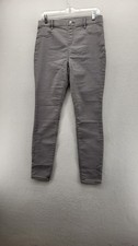Time and Tru Womens Jeggings Medium 8-10 Gray High Rise Skinny Pull-On Pants New