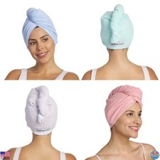 Microfiber Hair Towel Wrap 4-Pack for All Hair Types - Travel  Gift Set