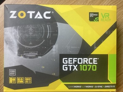 ZOTAC GeForce GTX 1070 8GB GDDR5 PCIe 3.0  HDMI DP DVI  