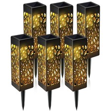 6 Stück LED Solar Laterne Gartenleuchte Gartenlampe Solarleuchte Solarlampe DE