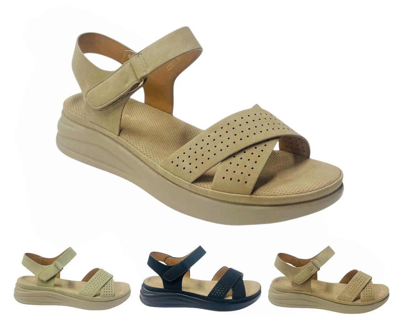 Women's Lightweight Comfy Ankle Strap Padded Insole Ladies Summer Sandals