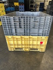 Used 57x48x44 HDPE Bulk Containers 2- Drop Doors, Color: Mixed