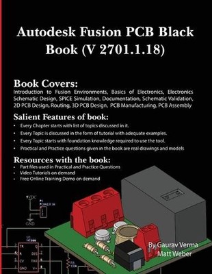 Autodesk Fusion PCB Black Book (V 2701.1.18) by Gaurav Verma Paperback Book