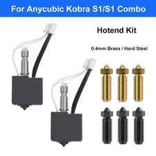 For Anycubic Kobra S1/S1 Combo Hot End Kit 	Brass Nozzle 0.4mm 3D Printer Parts