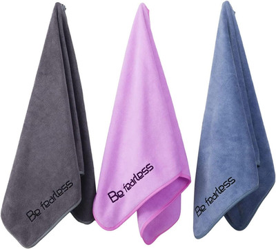 Microfiber Gym Towels 3 Pack Large Quick Dry Workout Fitness: Grey, Blue, Purple