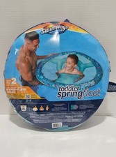 TODDLER SwimWays Spring Float POOL Seat age 2-4 yr Nonstick Fabric Step2 WTF46