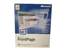 Microsoft Front Page Version 2002 Web Site Software Product Key Original Package